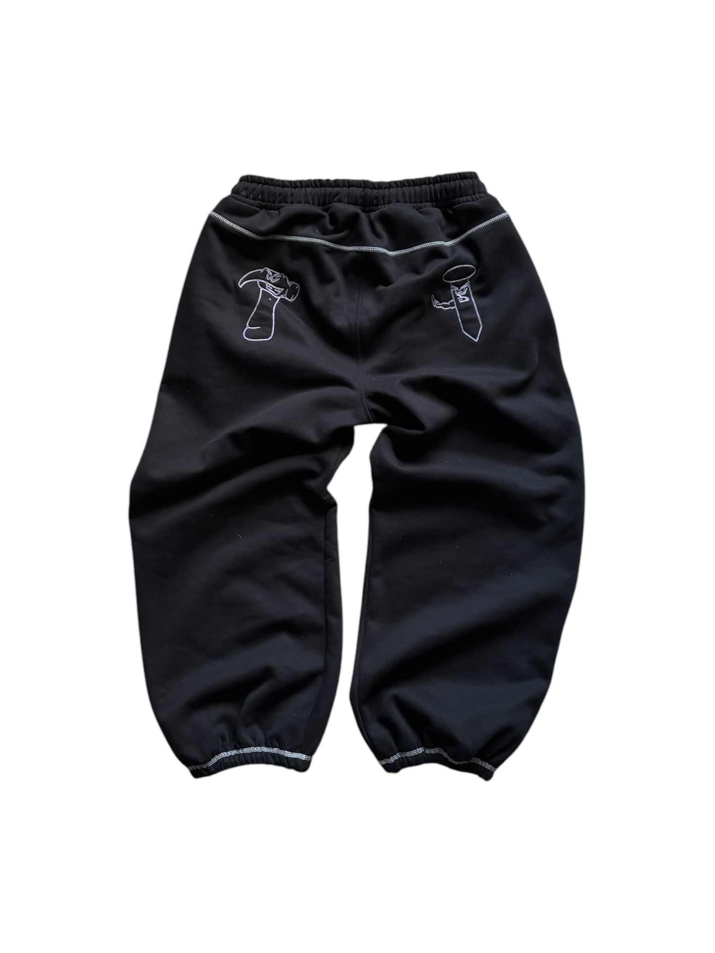 Black Script Joggers