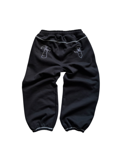 Black Script Joggers